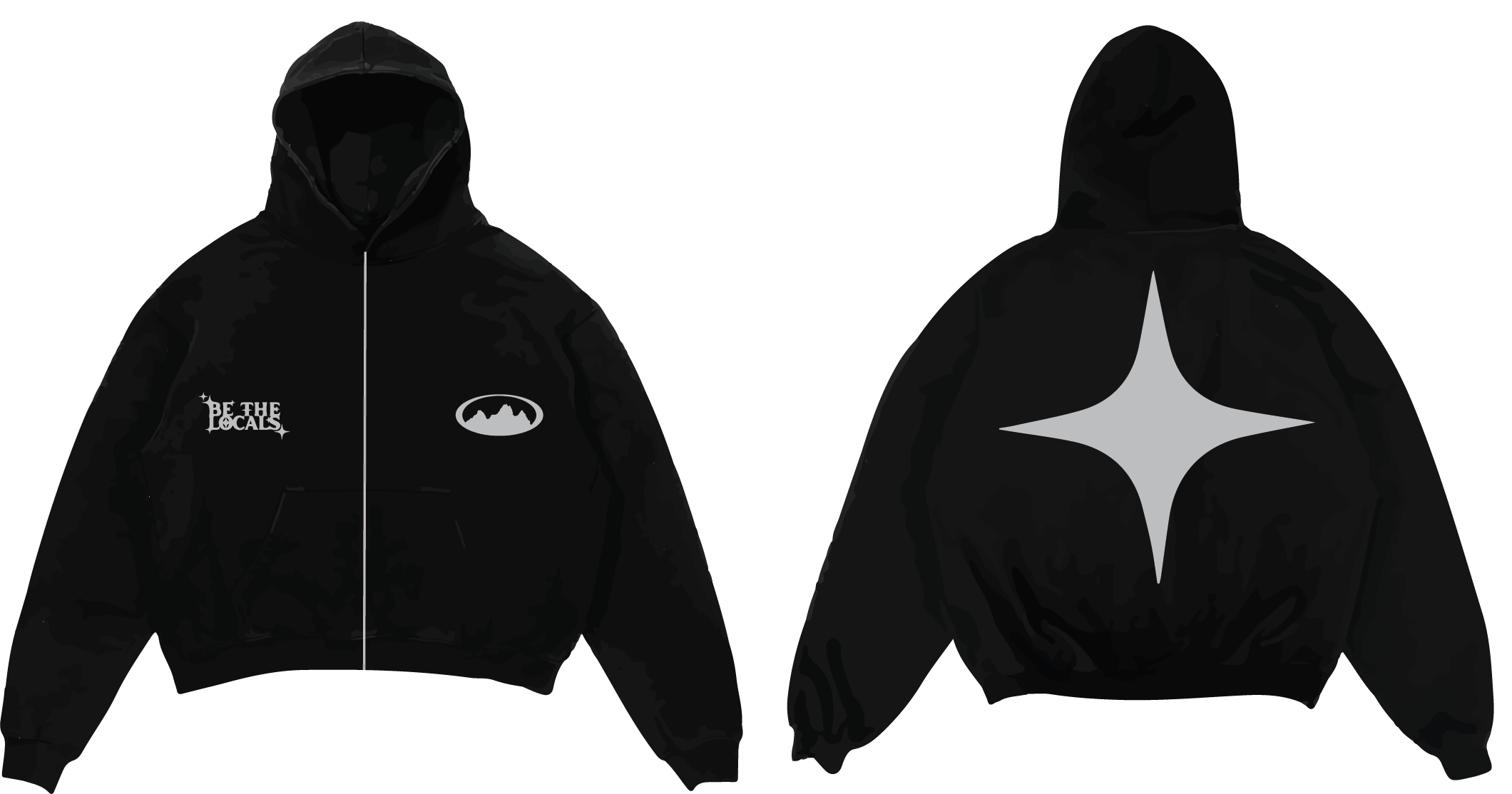 BTL DOUBLE ZIP BLACK