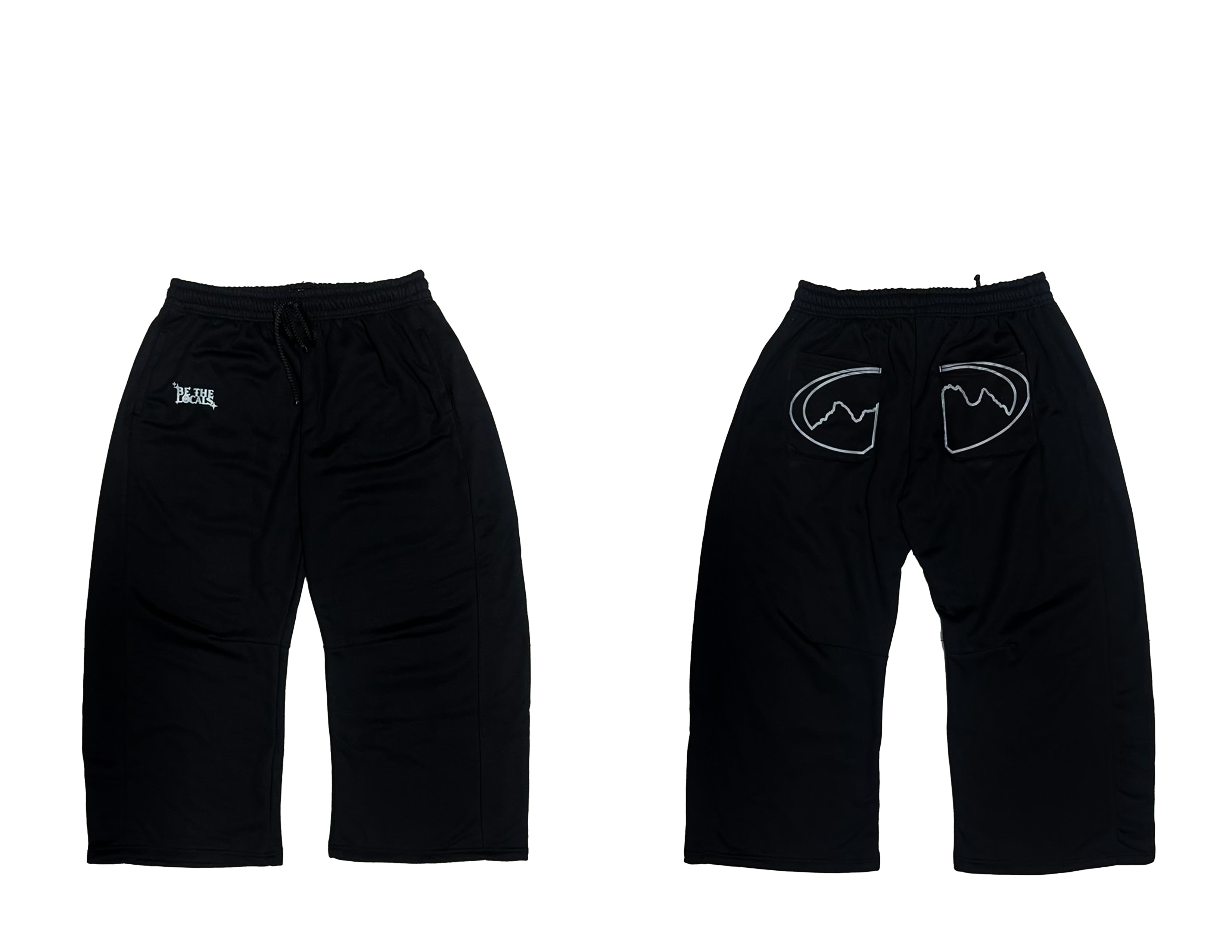 BLACK BARREL PANTS