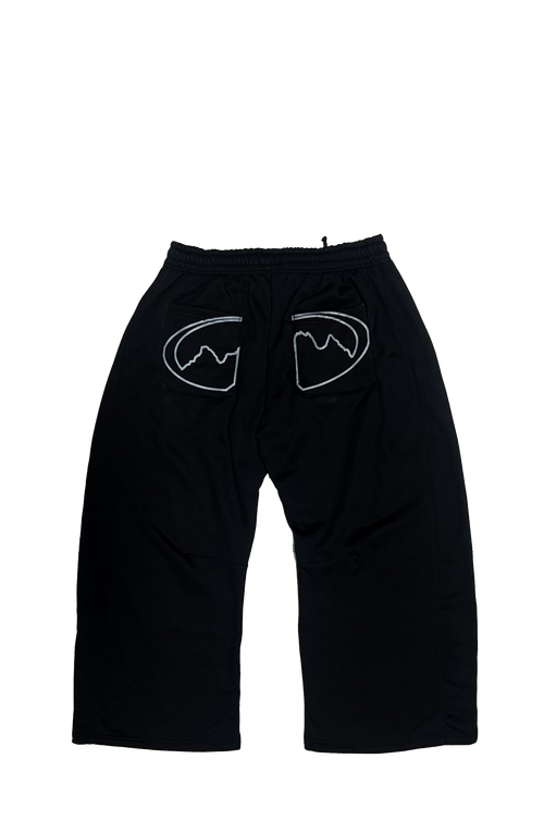 BLACK BARREL PANTS